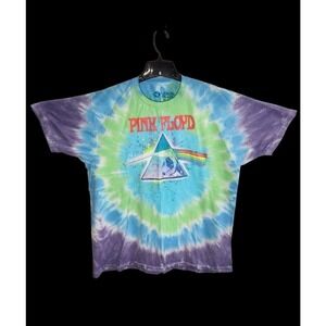 Pink Floyd Dark Side Oil Paint Tie-Dye T-Shirt 2017 Size XL